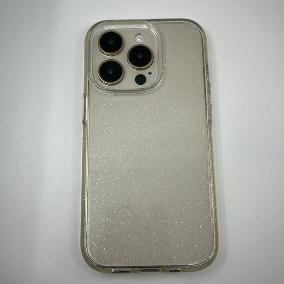 iPhone 14 Pro Clear Series Case - STARDUST: Sleek Protection for Camera & iPhone - Picture 1 of 3